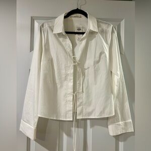 Abercrombie & Fitch White Button Down Shirt